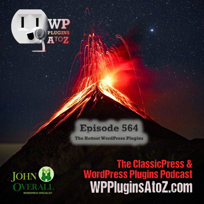 It's Episode 564 and we have plugins for Sliced Invoices, Woo-voices, Login Editor, Event Pro, WP Event, Managing Events... and ClassicPress Options. It's all coming up on WordPress Plugins A-Z!